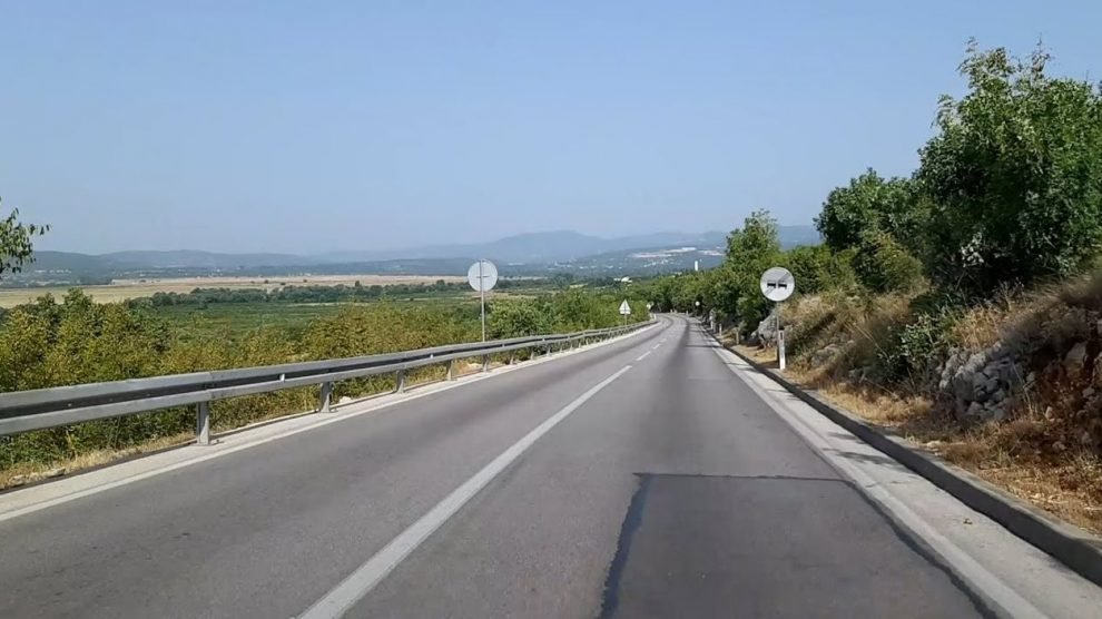 Road from Mostar to Široki Brijeg