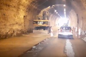 Tunel Crnaja - prolazak za vrijeme radova